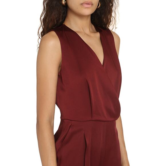 Max Mara Studio Alamaro Jumpsuit - 4 - Burgundy - Picture 2 of 8